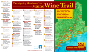Maine Winery Guild Trail Map