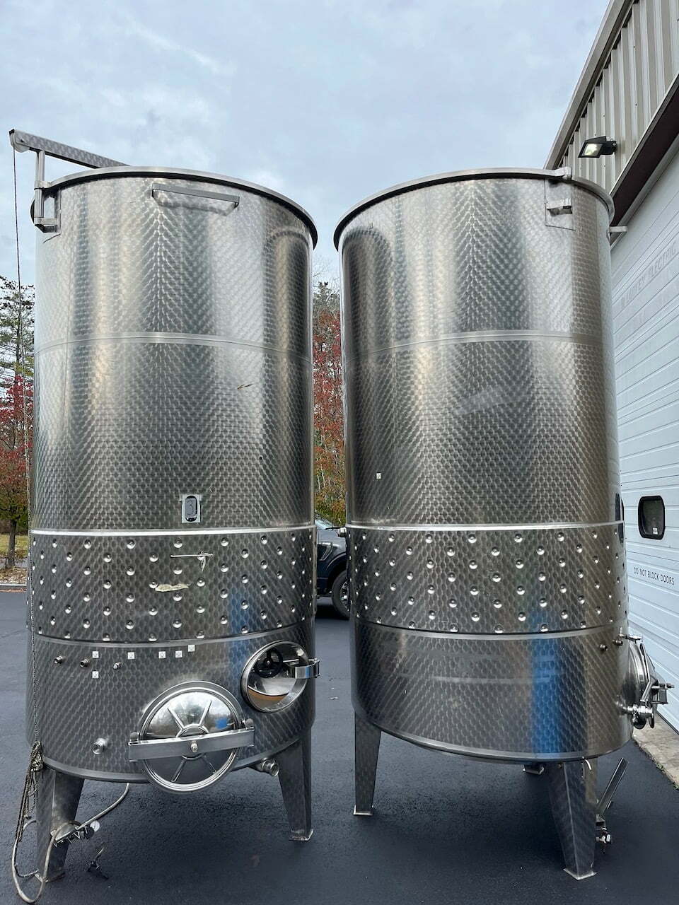 Stainless Steel tanks, variable capacity, 750gal (2839liters), two available