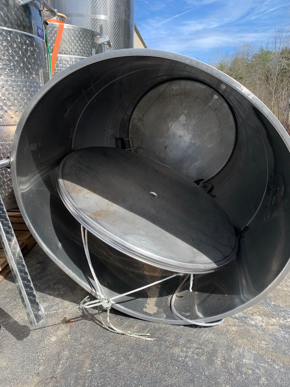 Stainless Steel tanks, variable capacity, 750gal (2839liters), two available